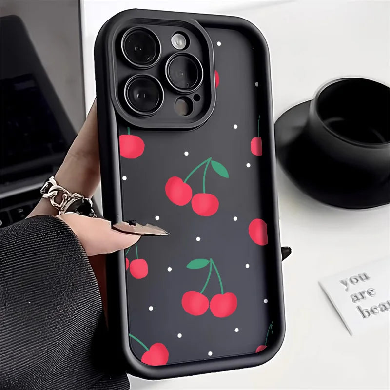 Liquid Silicone Cases For iPhone 16 Pro Case iPhone 16e 15 13 11 12 13 Pro Max 14 Plus XR 17 Air White Floral Shockproof Cover