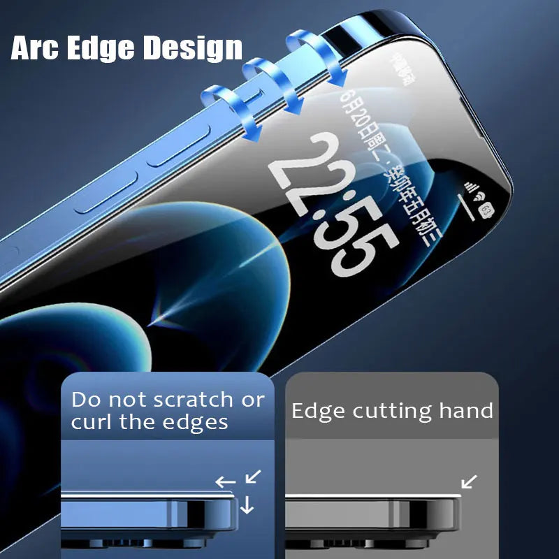 Verre Trempé Anti-Espion iPhone — Protection Privée Novacase