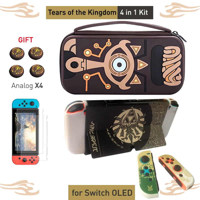For NS Switch OLED Case Shell Cover Skin ZD Portable Waterproof Hard Protective Storage Bag For NS Switch Game Accessories