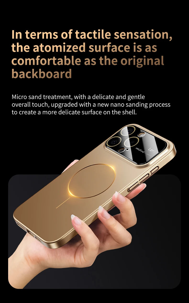 Coque MagSafe Luxe – Protection Caméra Renforcée | iPhone 15, 16, 17 Pro Max
