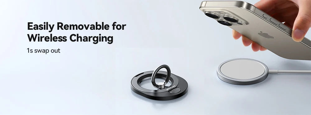 Joyroom Ring Phone Holder For Magsafe For iPhone Kickstand Ring Magnetic Phone Grip Holder Stand For iPhone 16 Pro Max JR-ZS420