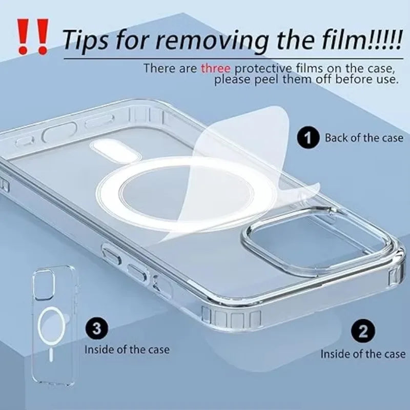 Magnetische transparente iPhone-Hülle – MagSafe-kompatibel