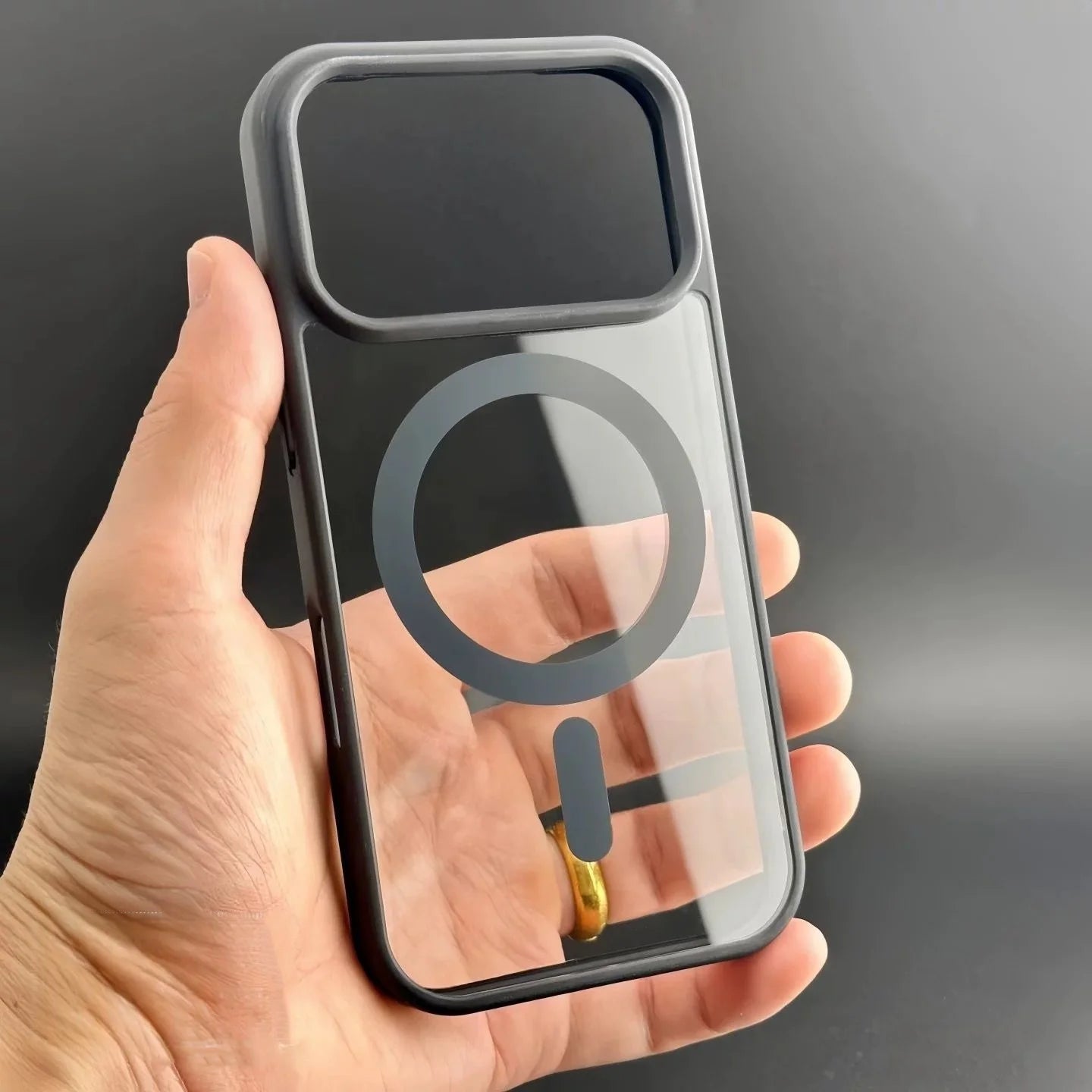 Luxury For Magsafe Phone Case For iPhone 17 Air 17 16 15 14 Plus 13 12 11 Pro Max 17 Pro Original Transparent Acrylic Back Cover