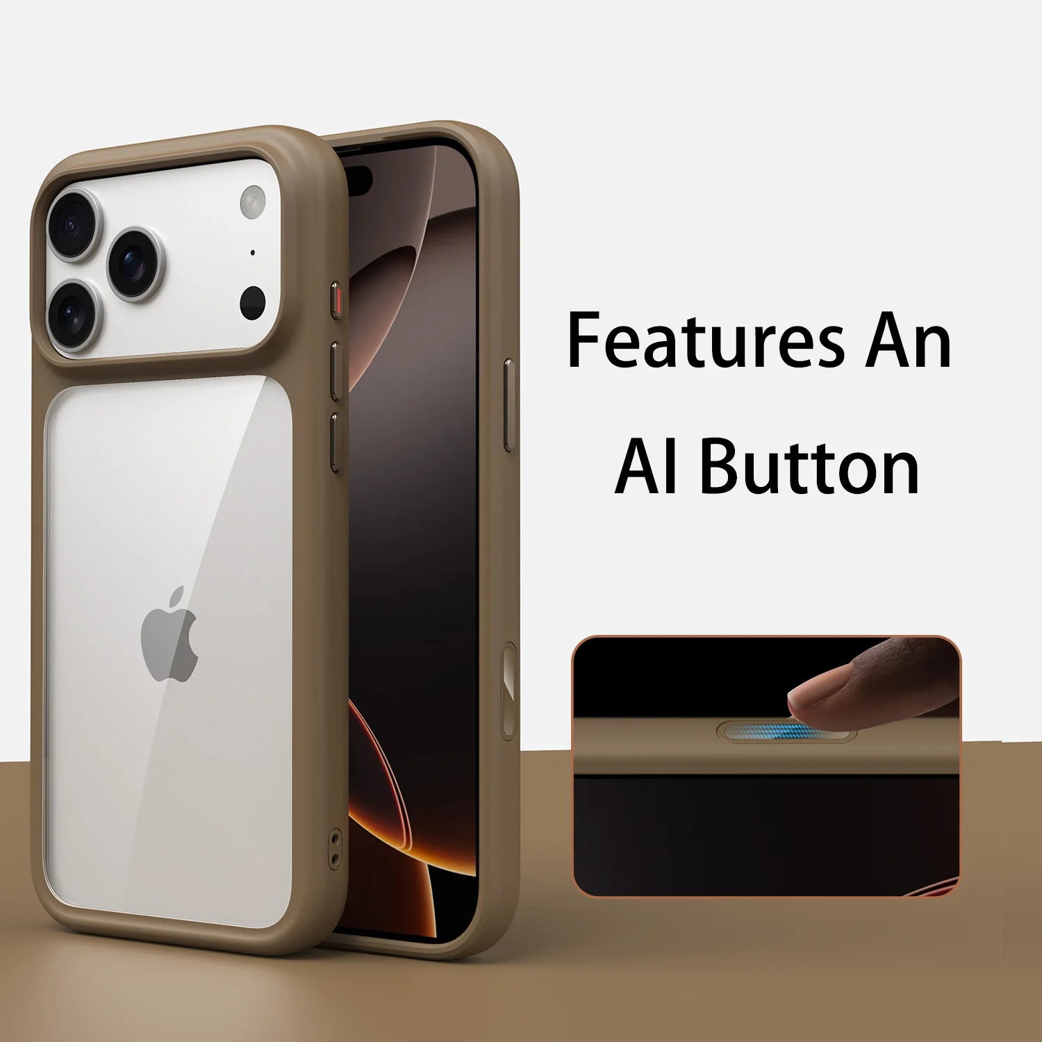 Coque MagSafe Mate Luxe – Boutons Métal, Anti-Choc | iPhone 17 / 17 Pro / 17 Pro Max / Air