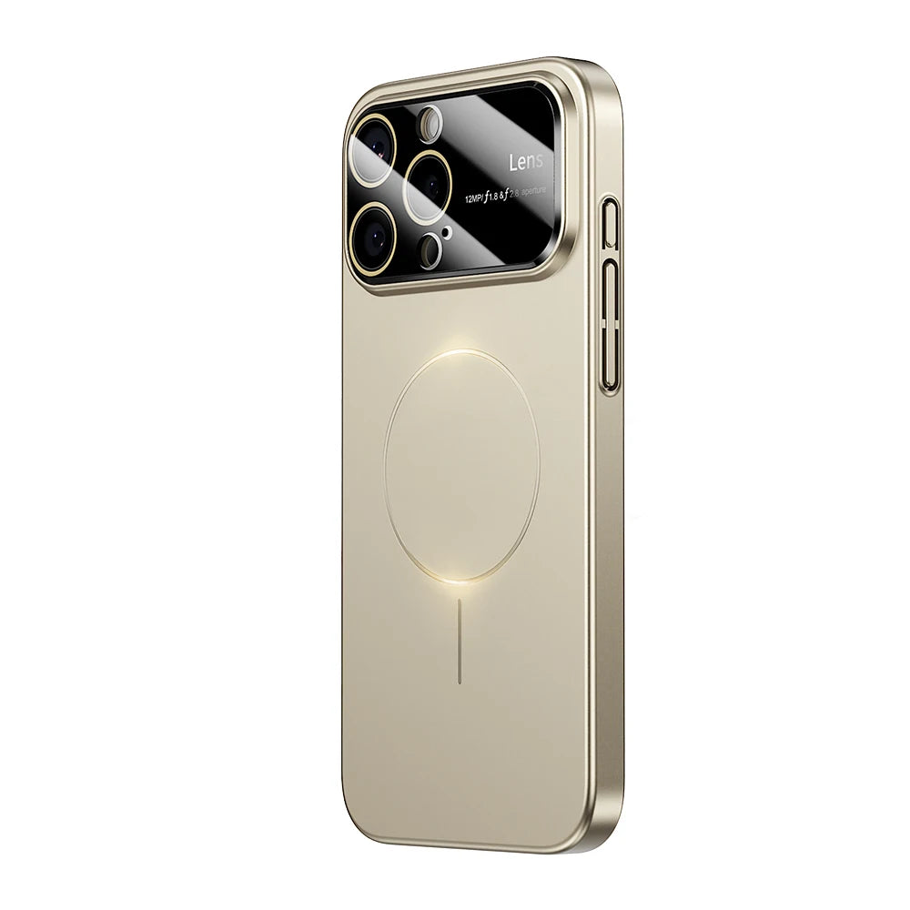 Luxuriöse MagSafe Hülle – Verstärkter Kameraschutz | iPhone 15, 16, 17 Pro Max