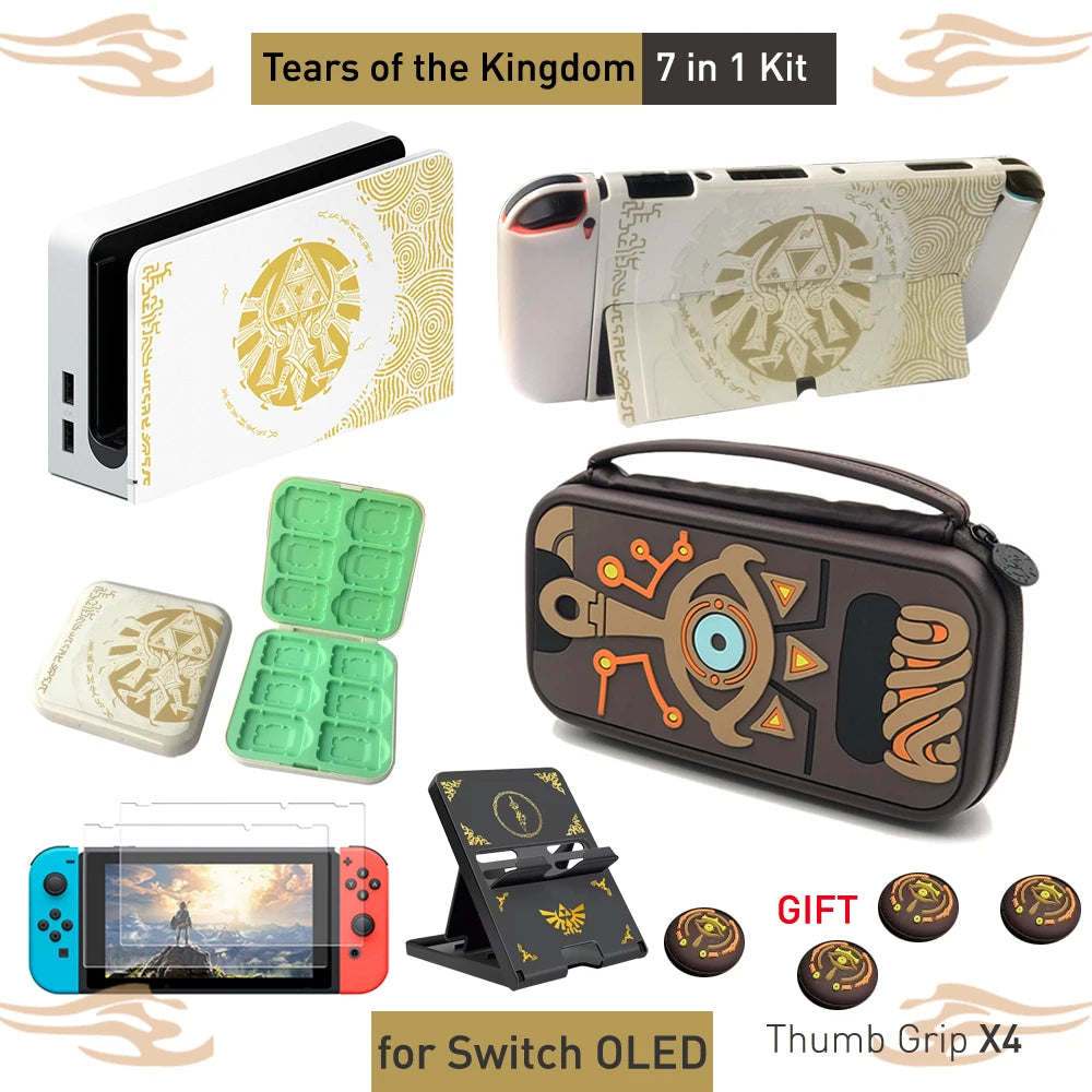 For NS Switch OLED Case Shell Cover Skin ZD Portable Waterproof Hard Protective Storage Bag For NS Switch Game Accessories