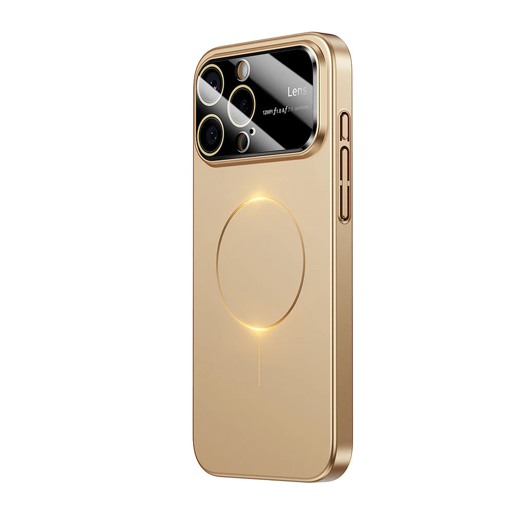 Luxuriöse MagSafe Hülle – Verstärkter Kameraschutz | iPhone 15, 16, 17 Pro Max