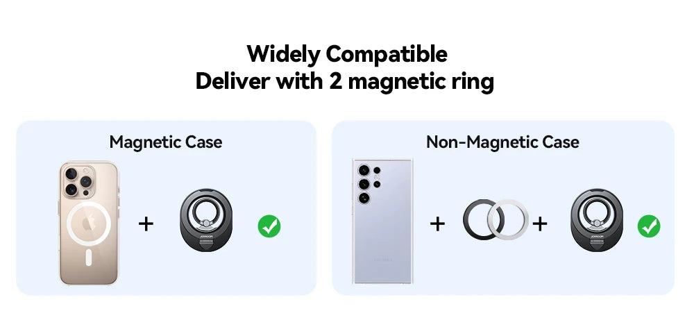 Joyroom Ring Phone Holder For Magsafe For iPhone Kickstand Ring Magnetic Phone Grip Holder Stand For iPhone 16 Pro Max JR-ZS420