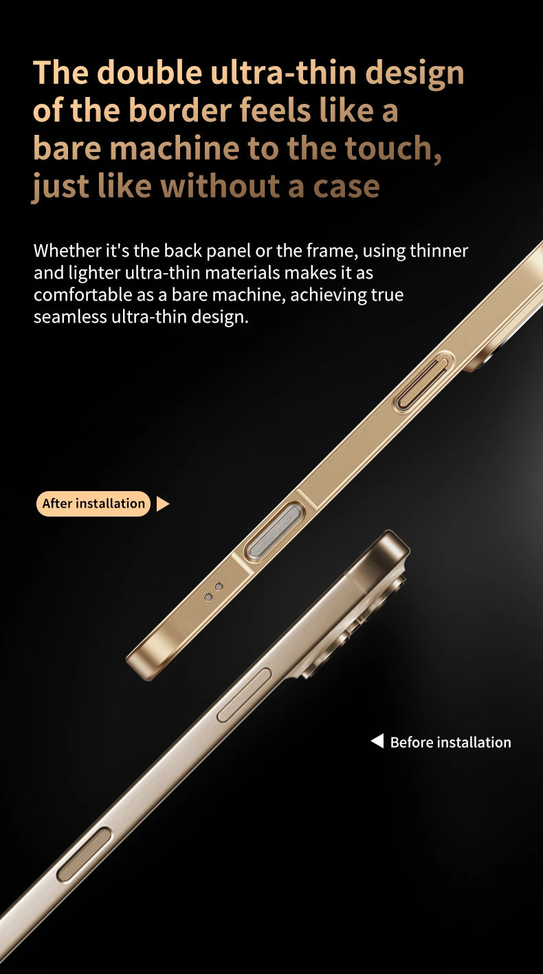 Coque MagSafe Luxe – Protection Caméra Renforcée | iPhone 15, 16, 17 Pro Max