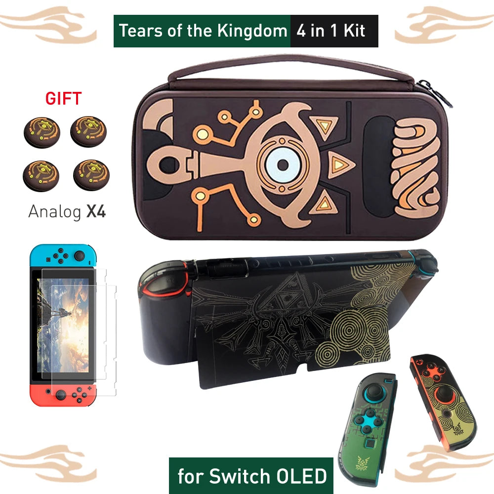 For NS Switch OLED Case Shell Cover Skin ZD Portable Waterproof Hard Protective Storage Bag For NS Switch Game Accessories