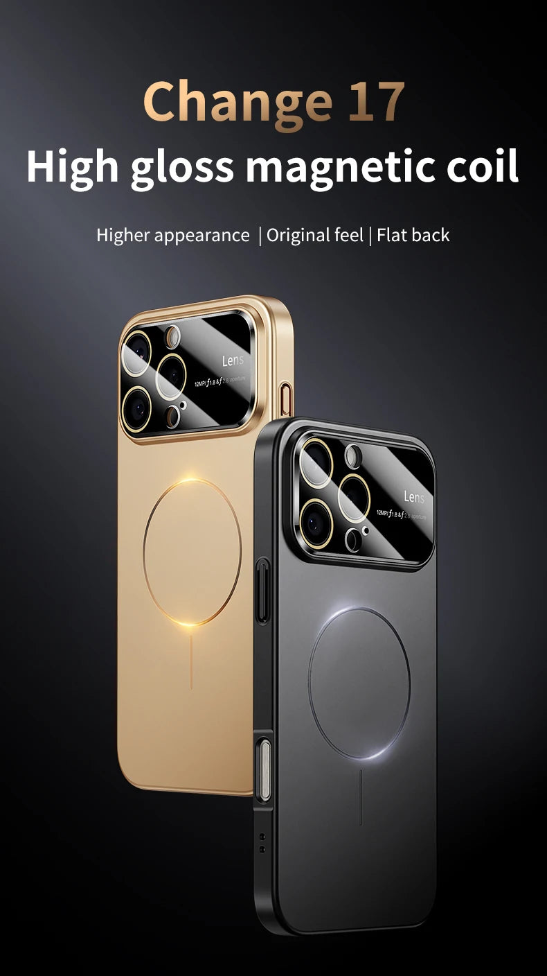 Coque MagSafe Luxe – Protection Caméra Renforcée | iPhone 15, 16, 17 Pro Max