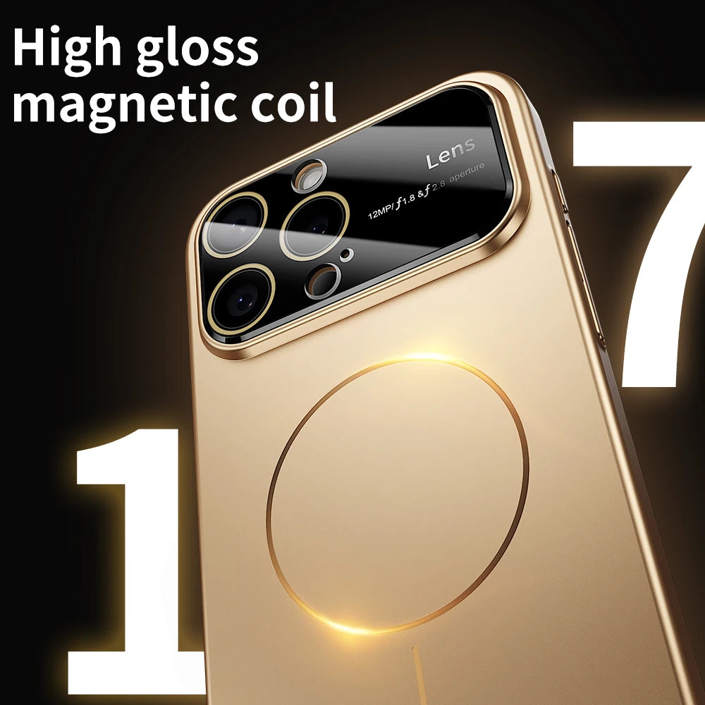 Coque MagSafe Luxe – Protection Caméra Renforcée | iPhone 15, 16, 17 Pro Max