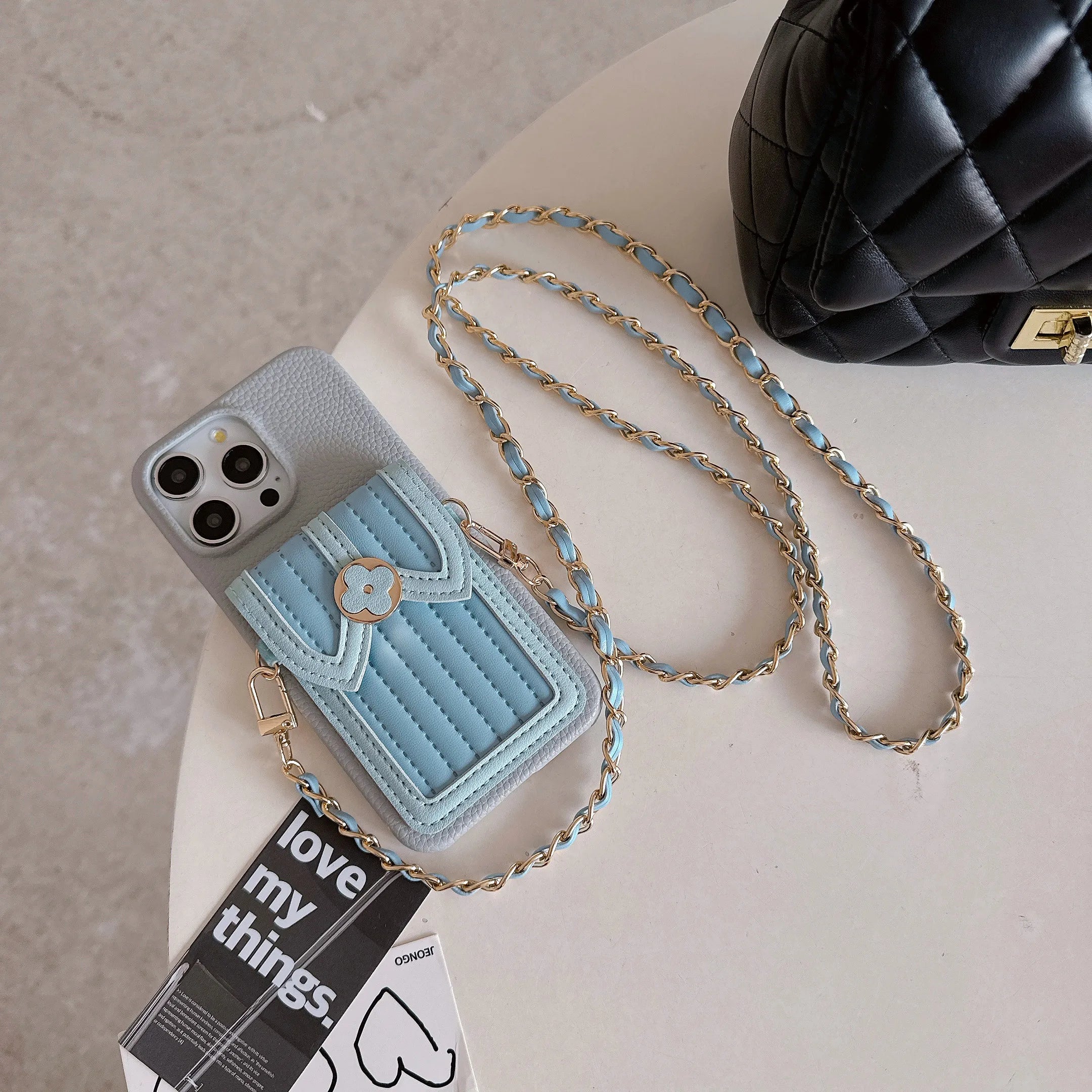 Crossbody Wallet with Card Holder Phone Case for IPhone 16 15 14 11 Pro Max 13 12 Mini XR XS Max PU Leather Prevention Cover