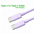 Câble USB-C vers USB-C 60W — Charge Rapide iPhone 15 Noir & Blanc - ACCESSOIRES SMARTPHONE