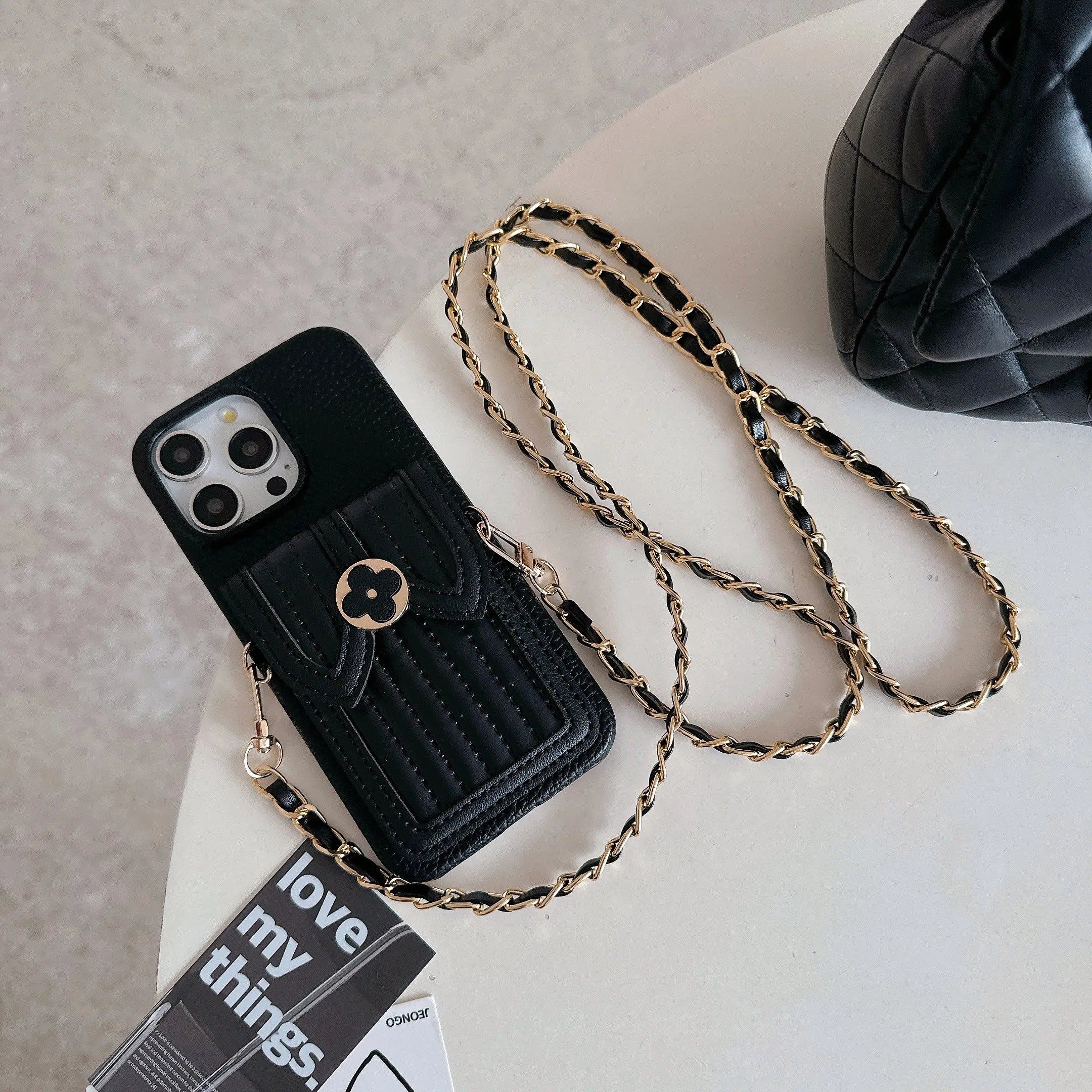 Crossbody Wallet with Card Holder Phone Case for IPhone 16 15 14 11 Pro Max 13 12 Mini XR XS Max PU Leather Prevention Cover