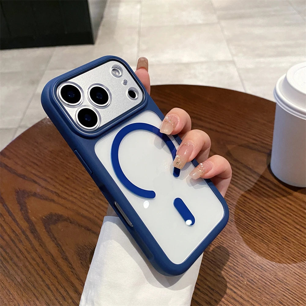 Coque Transparente Magnétique MagSafe – Acrylique Rigide Anti-Choc | iPhone 17 / 17 Pro / 17 Pro Max / Air