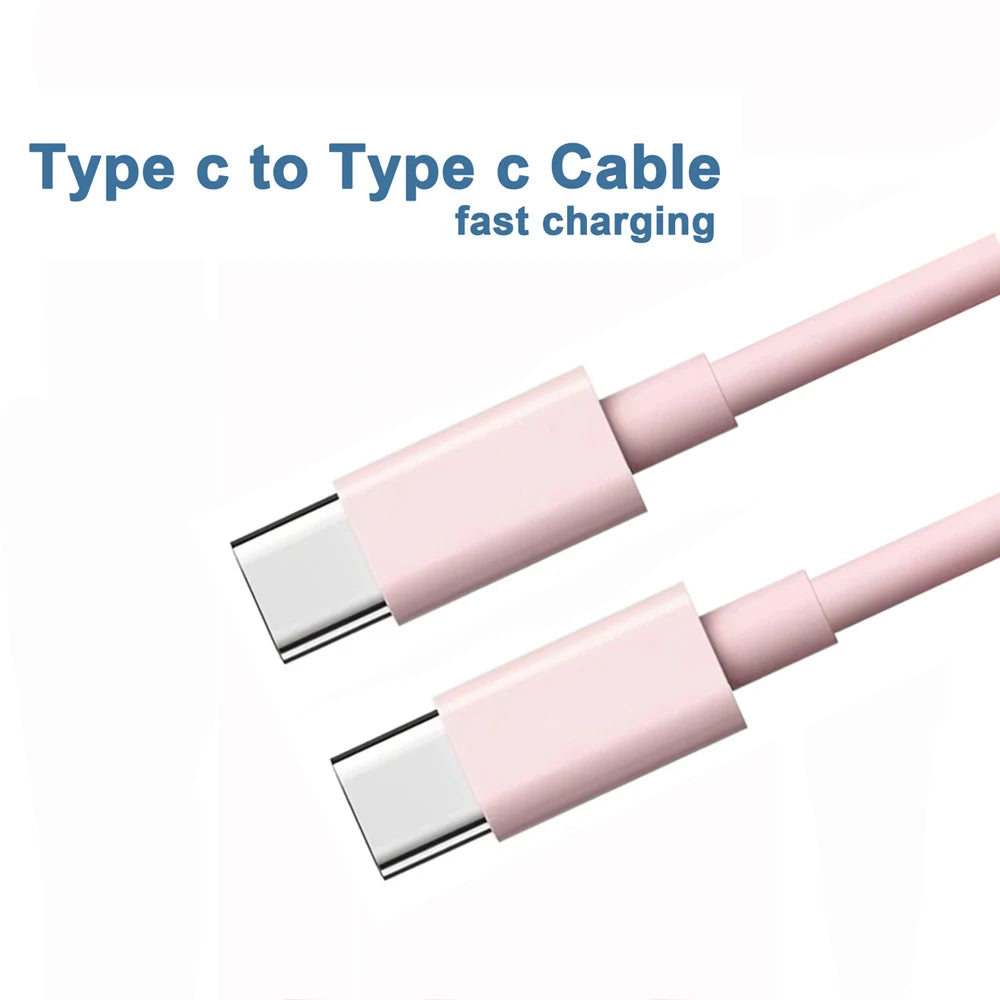 Câble USB-C vers USB-C 60W — Charge Rapide iPhone 15 Noir & Blanc - ACCESSOIRES SMARTPHONE