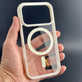 Luxury For Magsafe Phone Case For iPhone 17 Air 17 16 15 14 Plus 13 12 11 Pro Max 17 Pro Original Transparent Acrylic Back Cover