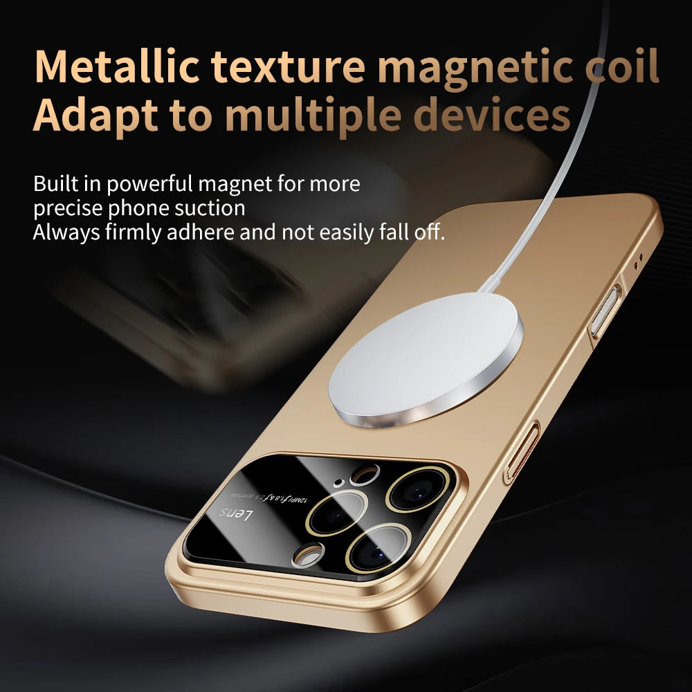 Coque MagSafe Luxe – Protection Caméra Renforcée | iPhone 15, 16, 17 Pro Max