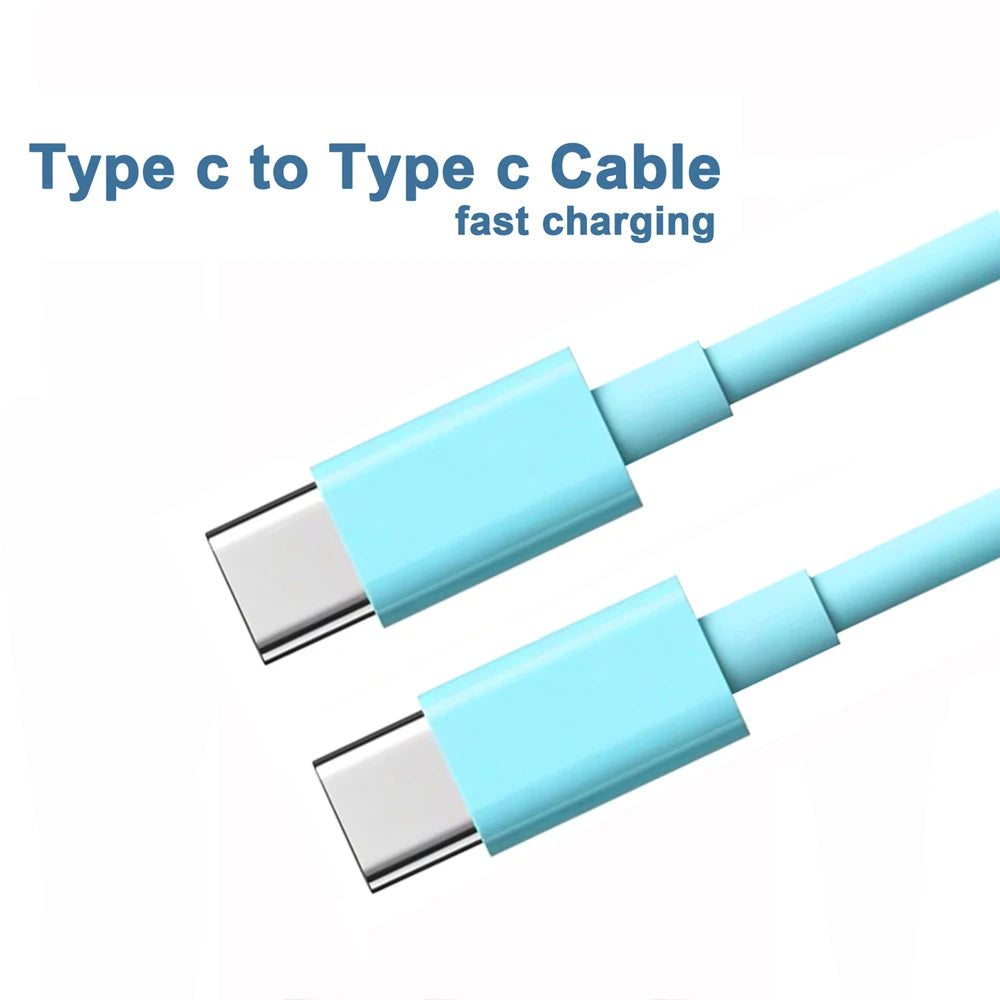 Câble USB-C vers USB-C 60W — Charge Rapide iPhone 15 Noir & Blanc - ACCESSOIRES SMARTPHONE
