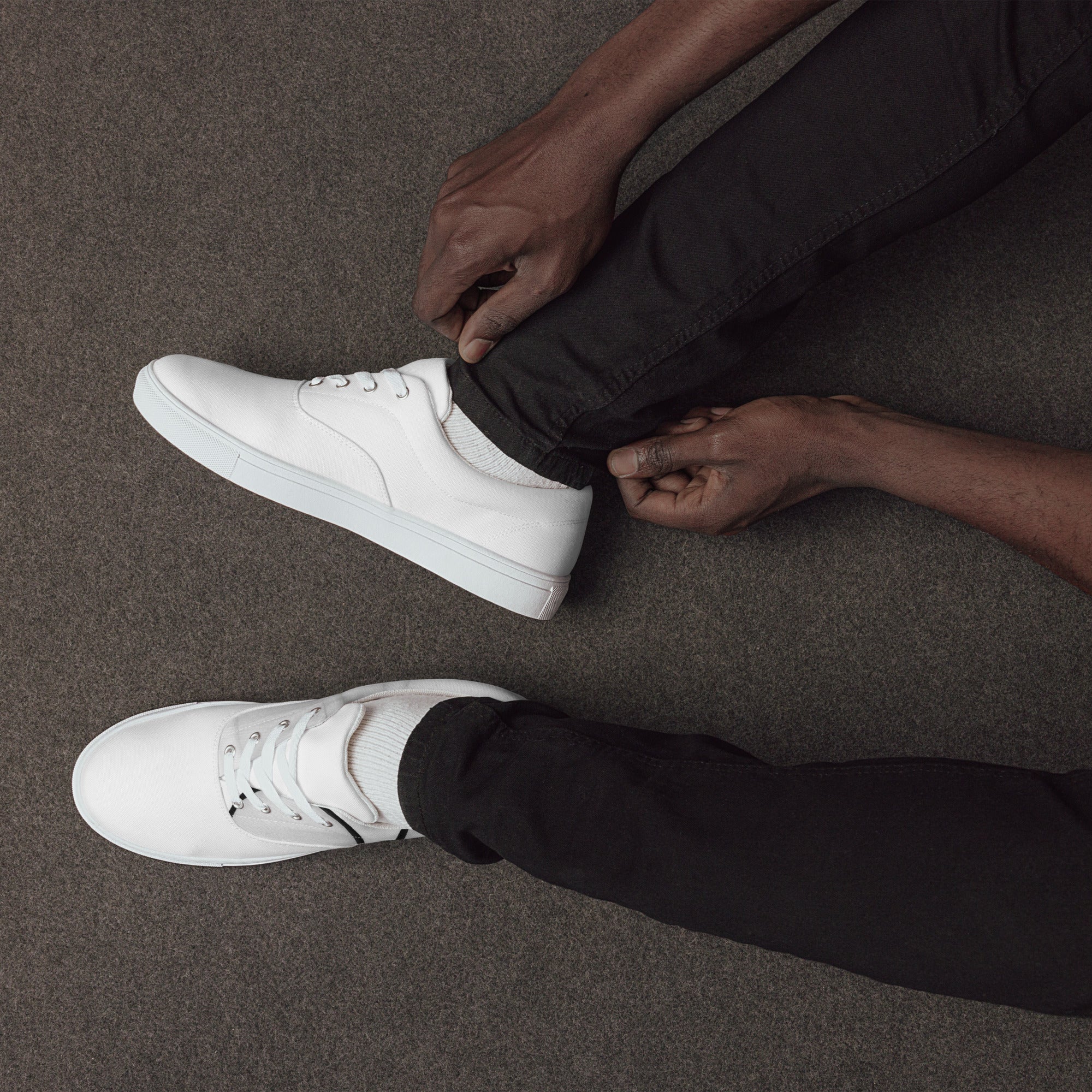 Men’s lace-up canvas shoes - ACCESSOIRES SMARTPHONE